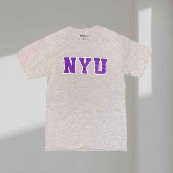 NYU Champion T-Shirt – Classic Collegiate Tee (Size L) - Picture 1 of 5